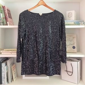 J. CREW Sequin Blouse